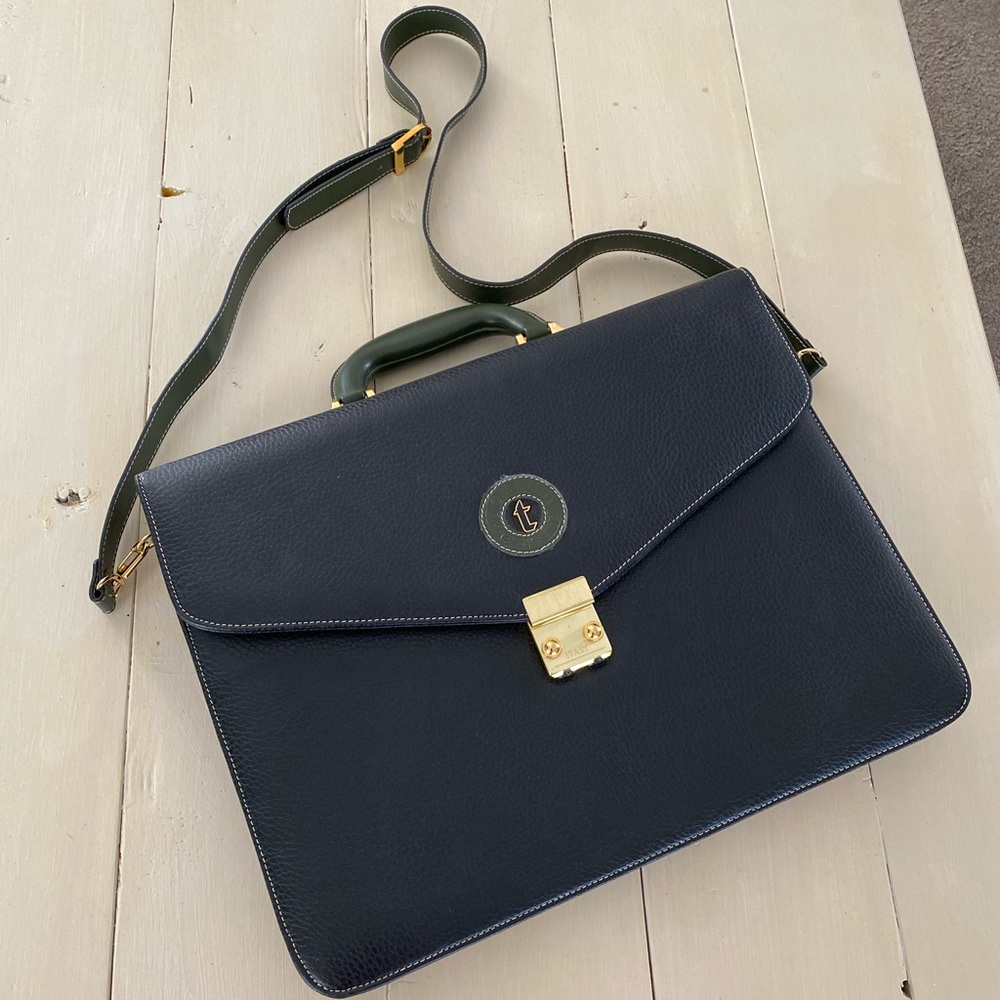 A.Testoni Two toned leather bag